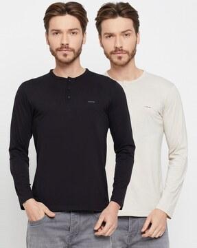 pack of 2 henley t-shirts