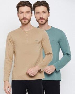 pack of 2 henley t-shirts