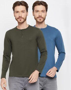 pack of 2 henley t-shirts