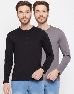 pack of 2 henley t-shirts