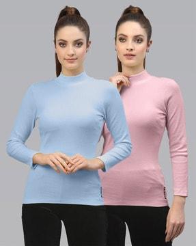 pack of 2 high-neck tops