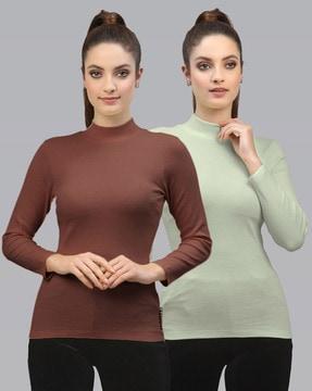 pack of 2 high-neck tops