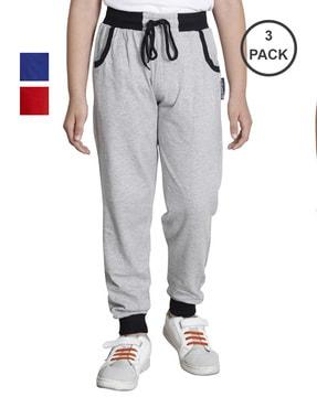 pack of 2 high-rise joggers with drawstring waist