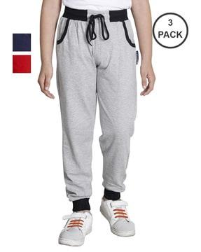 pack of 2 high-rise joggers with drawstring waist