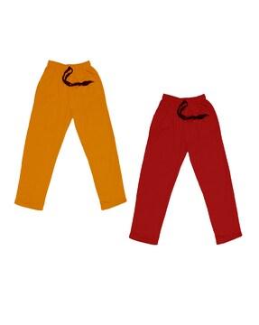 pack of 2 high-rise straight track pants