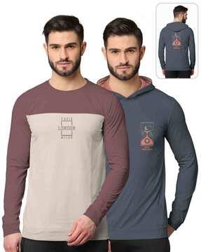 pack of 2 hooded & crew-neck sweatshirts