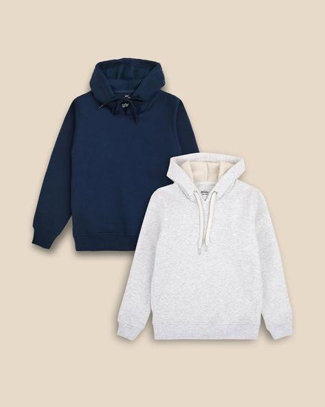 pack of 2 hoodies with ribbed hems