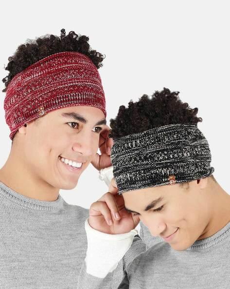 pack of 2 knitted head wraps