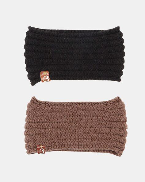 pack of 2 knitted head wraps