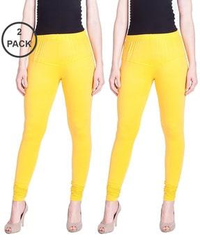 pack of 2 leggings with elastic waist