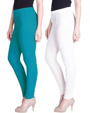 pack of 2 leggings with elastic waist