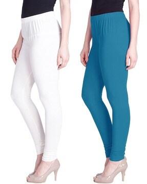 pack of 2 leggings with elasticated waist