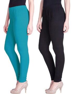 pack of 2 leggings with elasticated waist