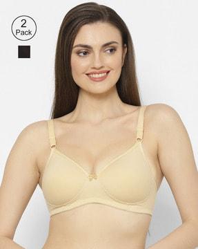 pack of 2 lightly-padded bras