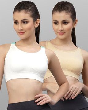 pack of 2 lightly padded sports bra