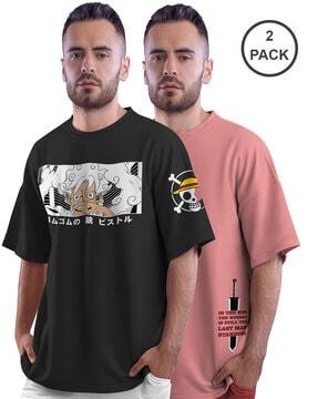 pack of 2 loose fit round-neck t-shirts