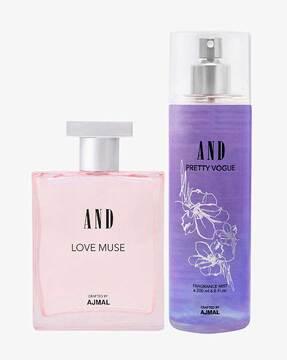 pack of 2 love muse eau de parfum pretty vogue body mist