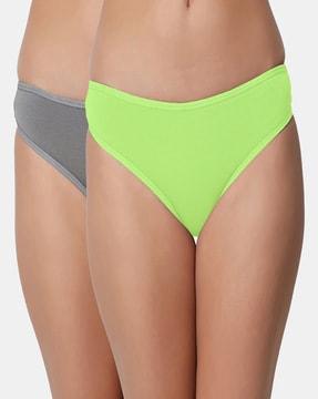 pack of 2 low-rise thong panties