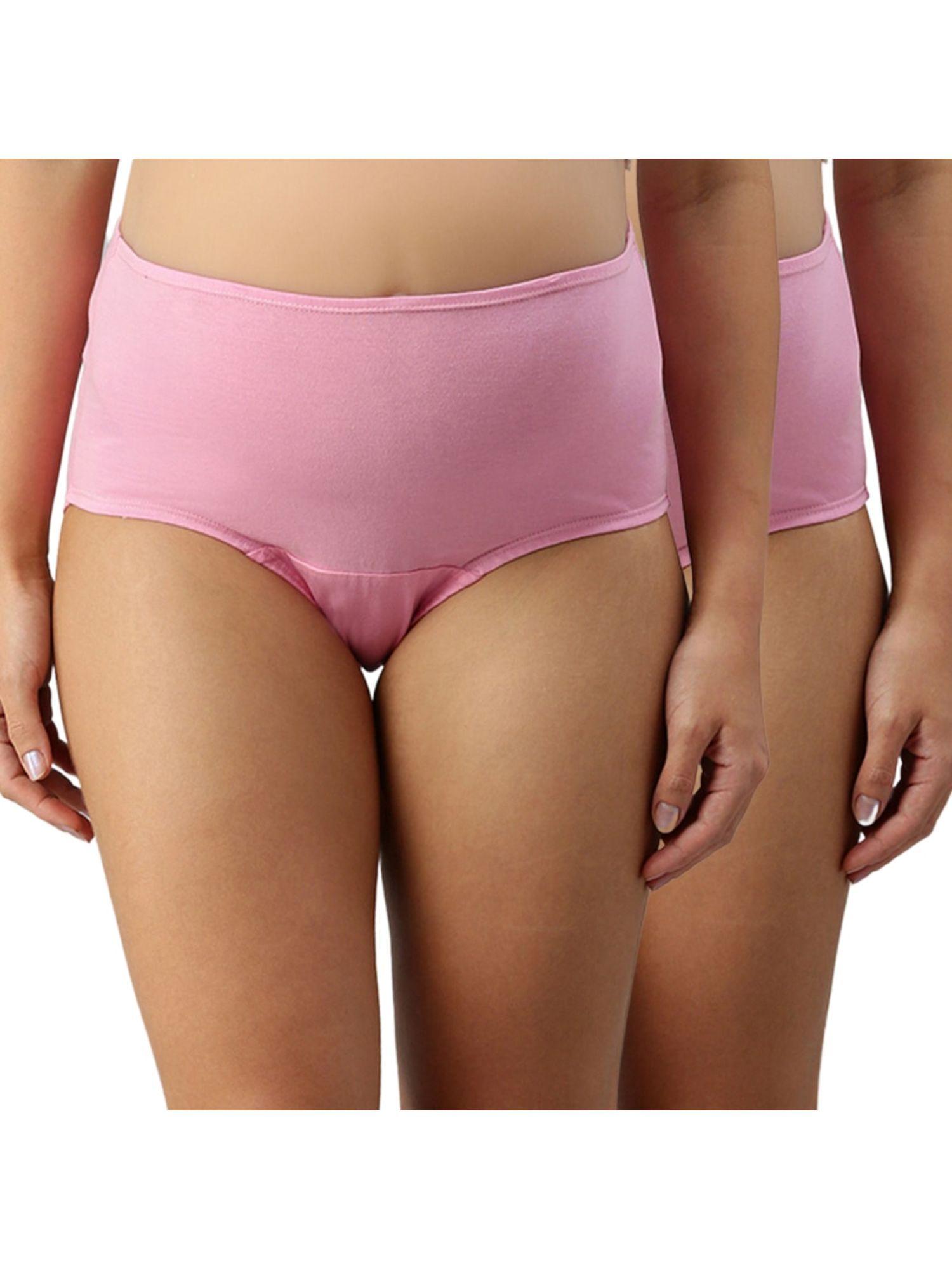 pack of 2 maternity hygiene panties - pink