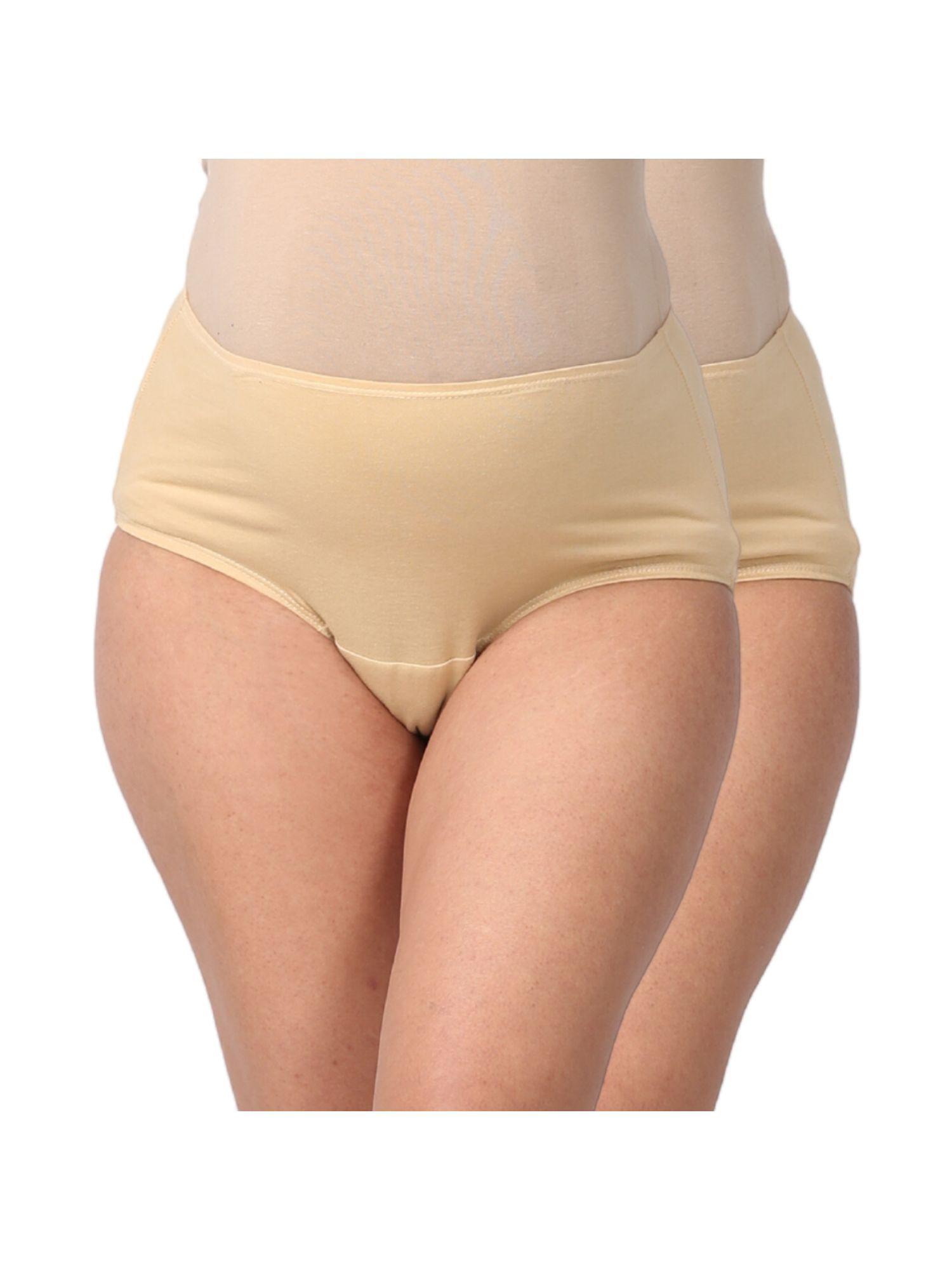 pack of 2 maternity incontinence panty - nude