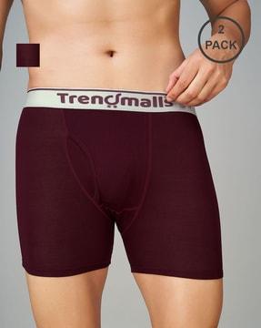 pack of 2 men boxers with elasticated waist