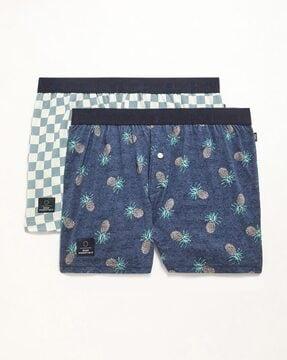 pack of 2 men boxers with elasticated waistband