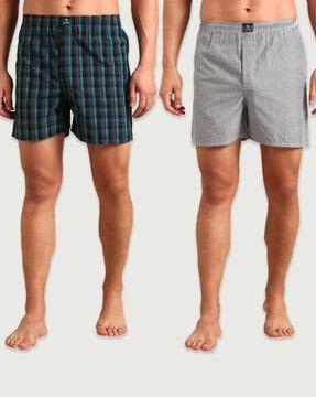 pack of 2 men boxers with elasticated waistband