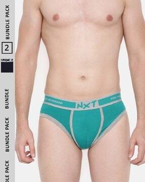 pack of 2 men briefs with elasticated waist