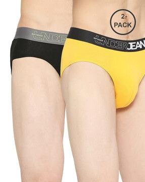 pack of 2 men briefs with elasticated waistband