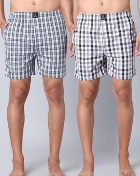 pack of 2 men checked boxers