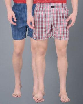 pack of 2 men checked boxers