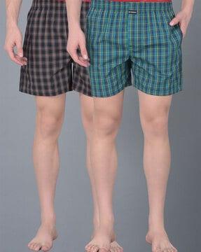 pack of 2 men checked boxers