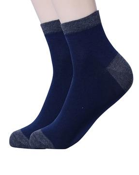 pack of 2 men colourblock ankle-length socks
