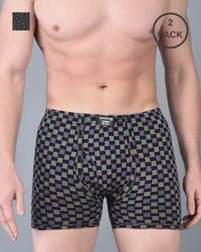 pack of 2 men graphic print trunks