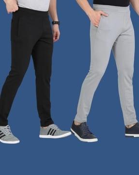 pack of 2 men mid-rise fitted track pants