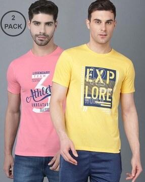 pack of 2 men regular fit crew-neck t-shirts