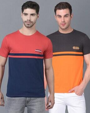 pack of 2 men regular fit crew-neck t-shirts