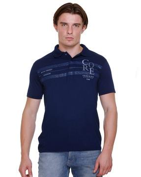 pack of 2 men regular fit polo t-shirt with spread collar