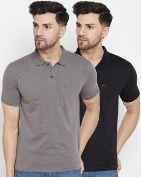 pack of 2 men regular fit polo t-shirts