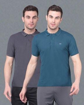 pack of 2 men regular fit polo t-shirts