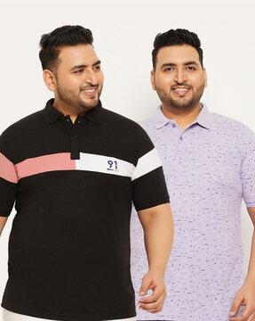 pack of 2 men regular fit polo t-shirts