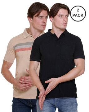 pack of 2 men regular fit polo t-shirts