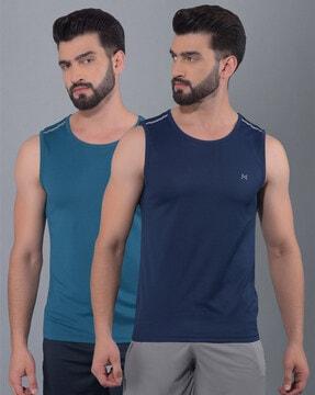 pack of 2 men regular fit round-neck t-shirts