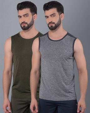 pack of 2 men regular fit round-neck t-shirts