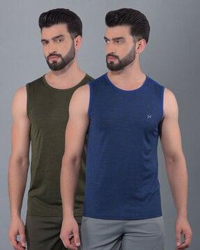 pack of 2 men regular fit round-neck t-shirts