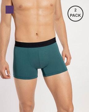 pack of 2 men regular trunks with elasticated waist