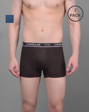 pack of 2 men regular trunks with elasticated waist