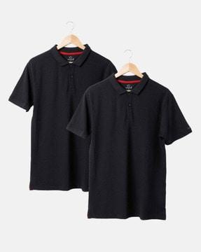 pack of 2 men relaxed fit polo t-shirts