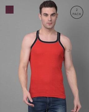 pack of 2 men sleeveless vest