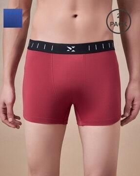 pack of 2 men trunks with contrast waistband